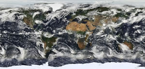 Carte satellite des nuages