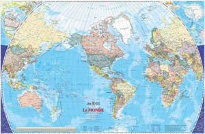 Carte du monde atlas