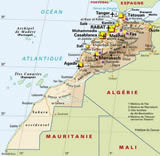 Carte du Maroc