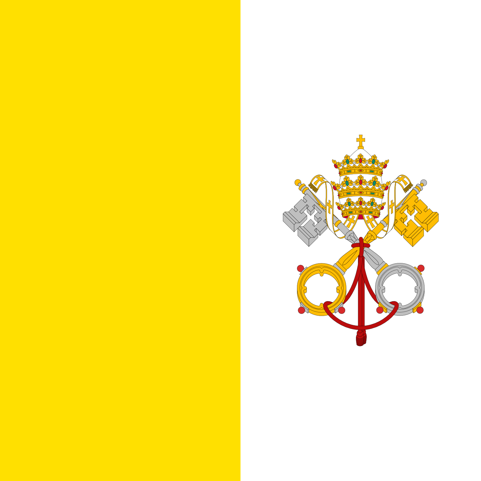 Drapeau Saint-Siège (État de la Cité du Vatican)