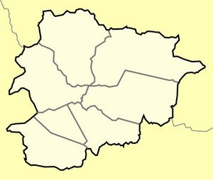 Carte noir et blanc Andorre