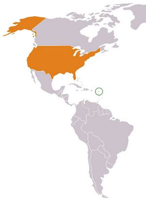 Localiser Antigua-et-Barbuda sur carte du monde