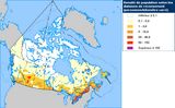 Carte population Canada