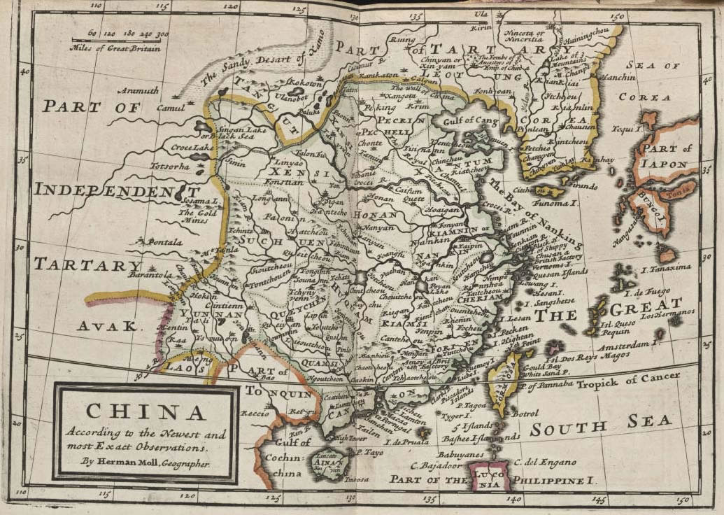 Carte historique Chine