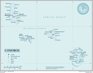 Carte Comores