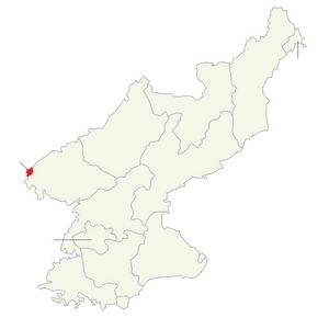 Carte Corée du Nord vierge