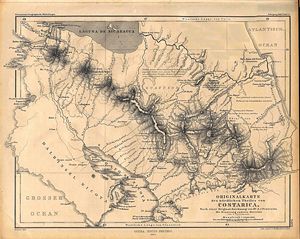 Carte historique Costa Rica