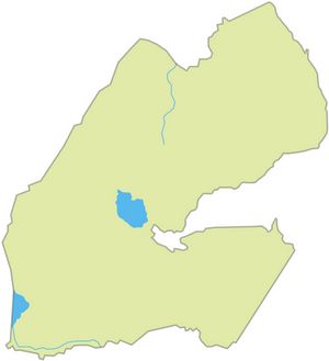 Carte Djibouti vierge couleur