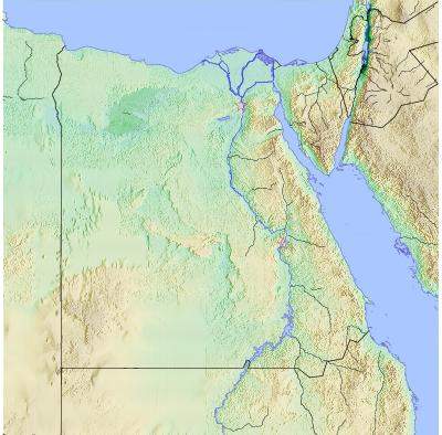 Carte topographique Égypte