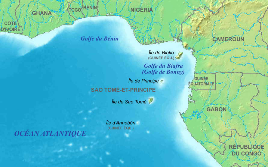 Carte géographique Ghana