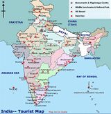 Carte touristique Inde