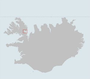 Carte noir et blanc Islande