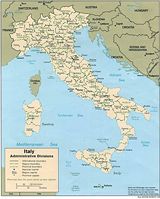 Carte politique Italie