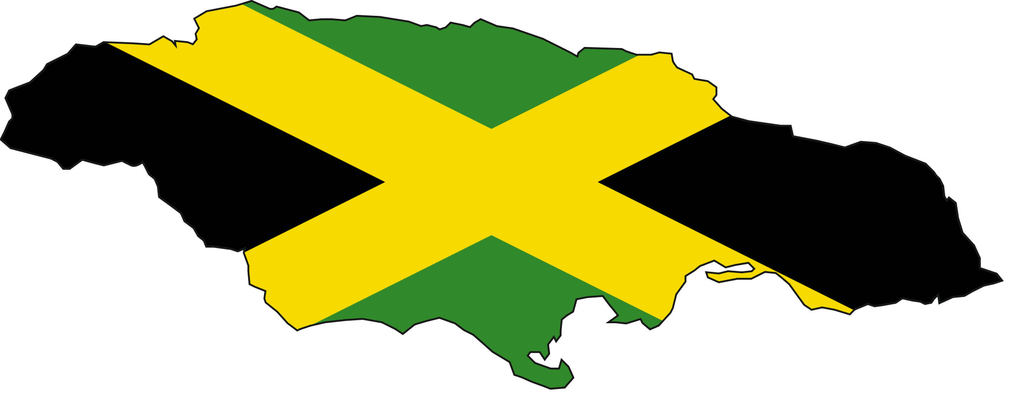 Carte drapeaux Jamaïque