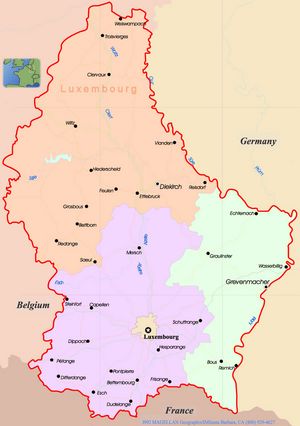 Carte Luxembourg