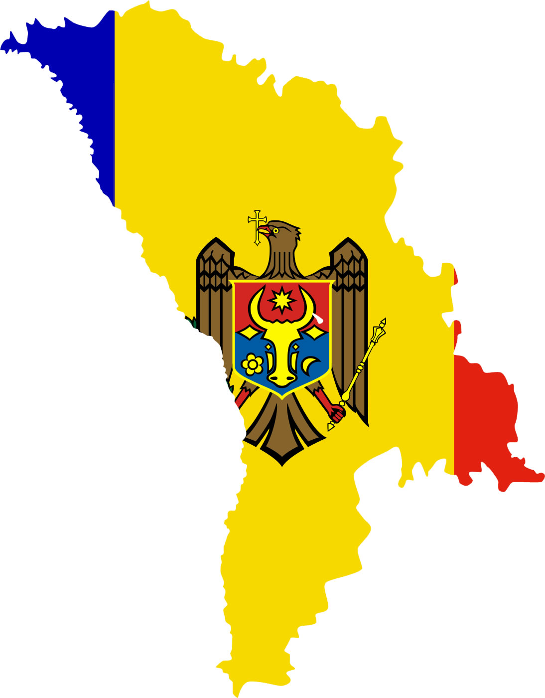 Carte drapeaux Moldavie