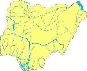 Carte Nigeria rivière vierge