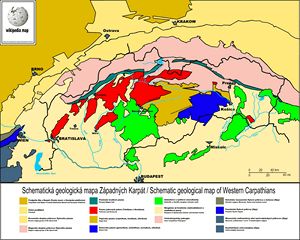 Carte géologique Slovaquie