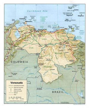 Carte Venezuela